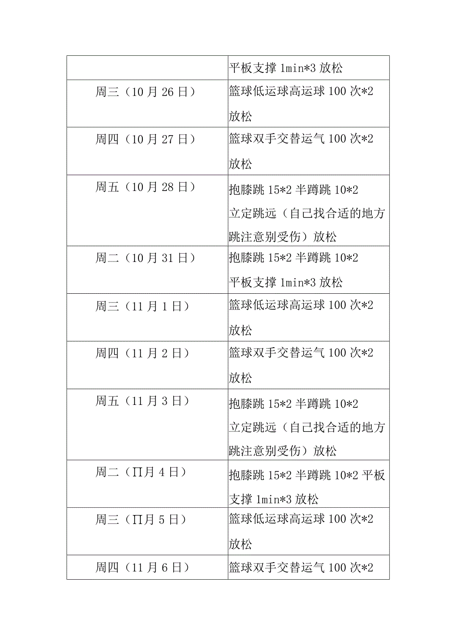 致远中学九年级体育线上教学计划.docx_第3页