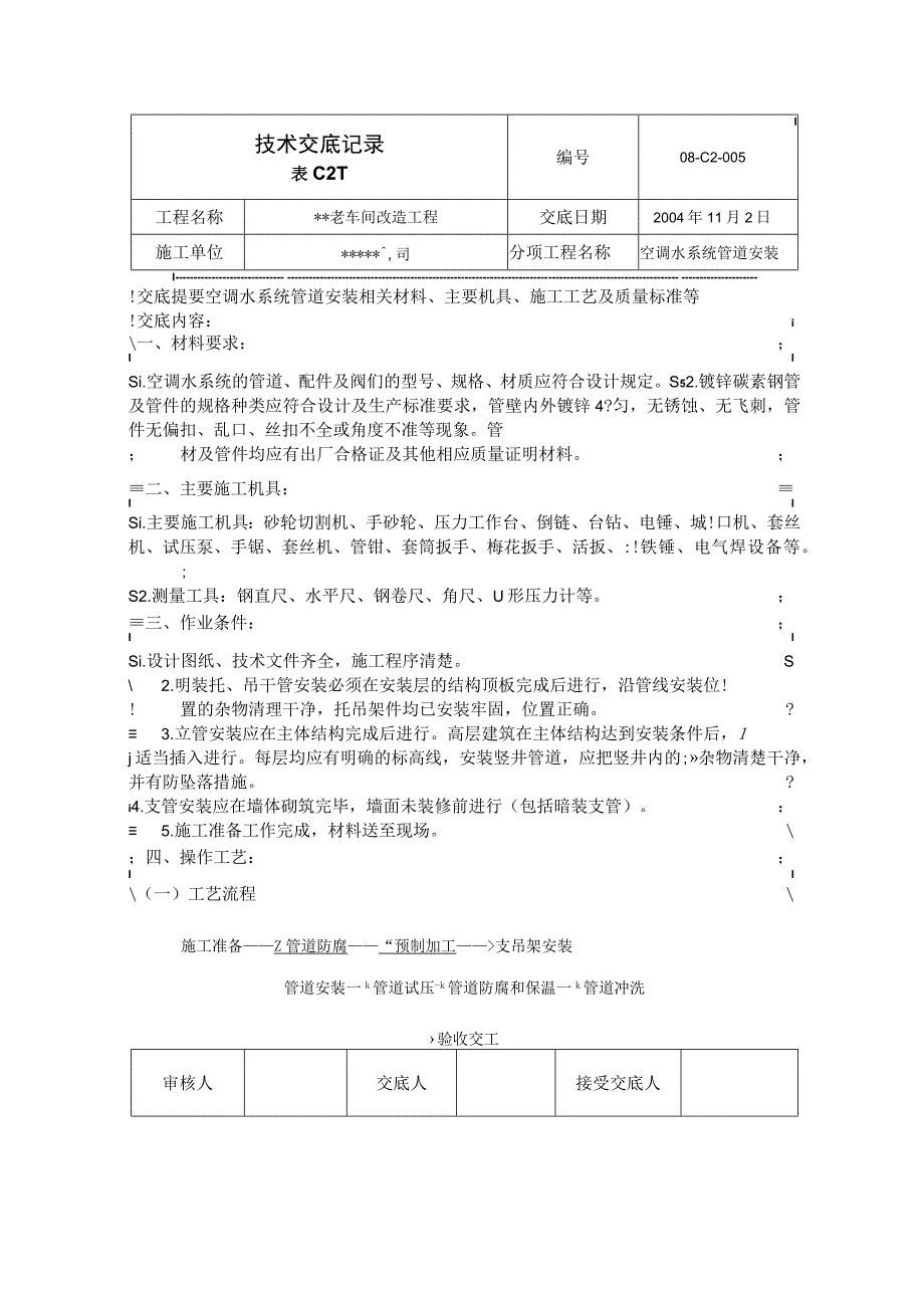 某厂车间空调水技术交底.docx_第1页