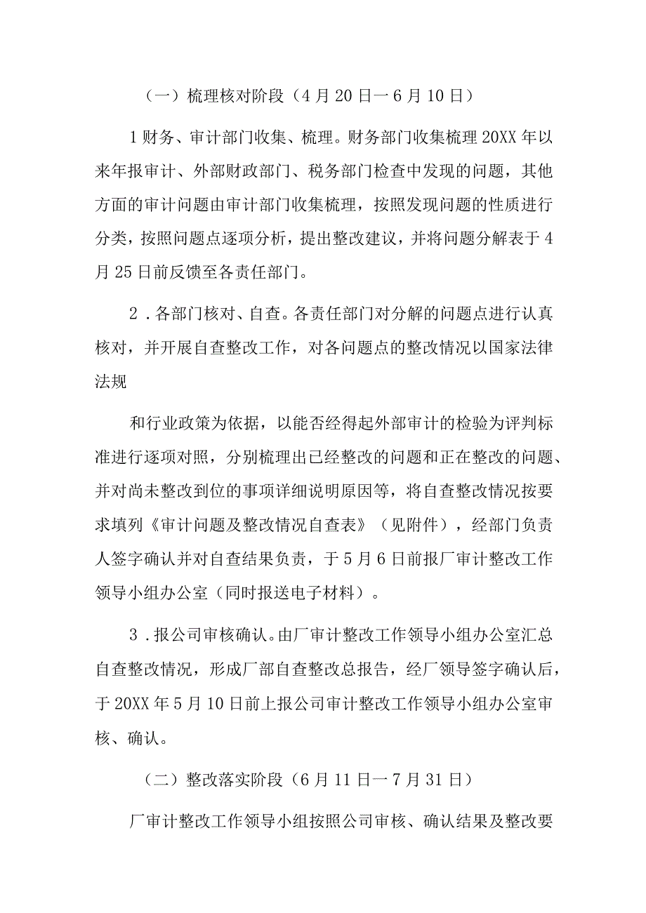 公司审计整改工作实施方案.docx_第3页