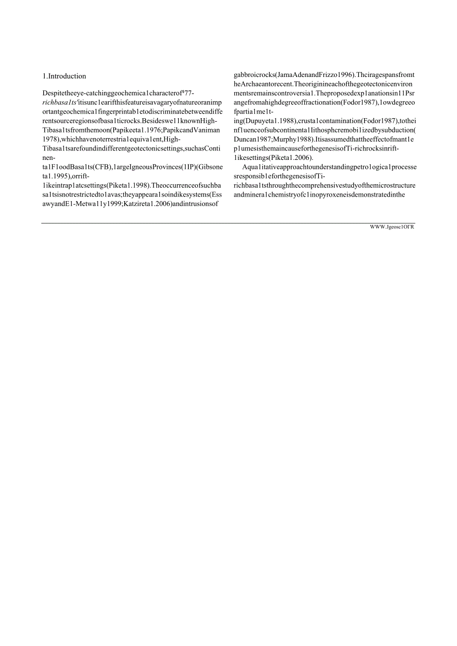 Clinopyroxene from basaltic rocks of the ErzgebirgeKru né hory Mtsimplications for modelling the magmatic plumbing syste.docx_第2页