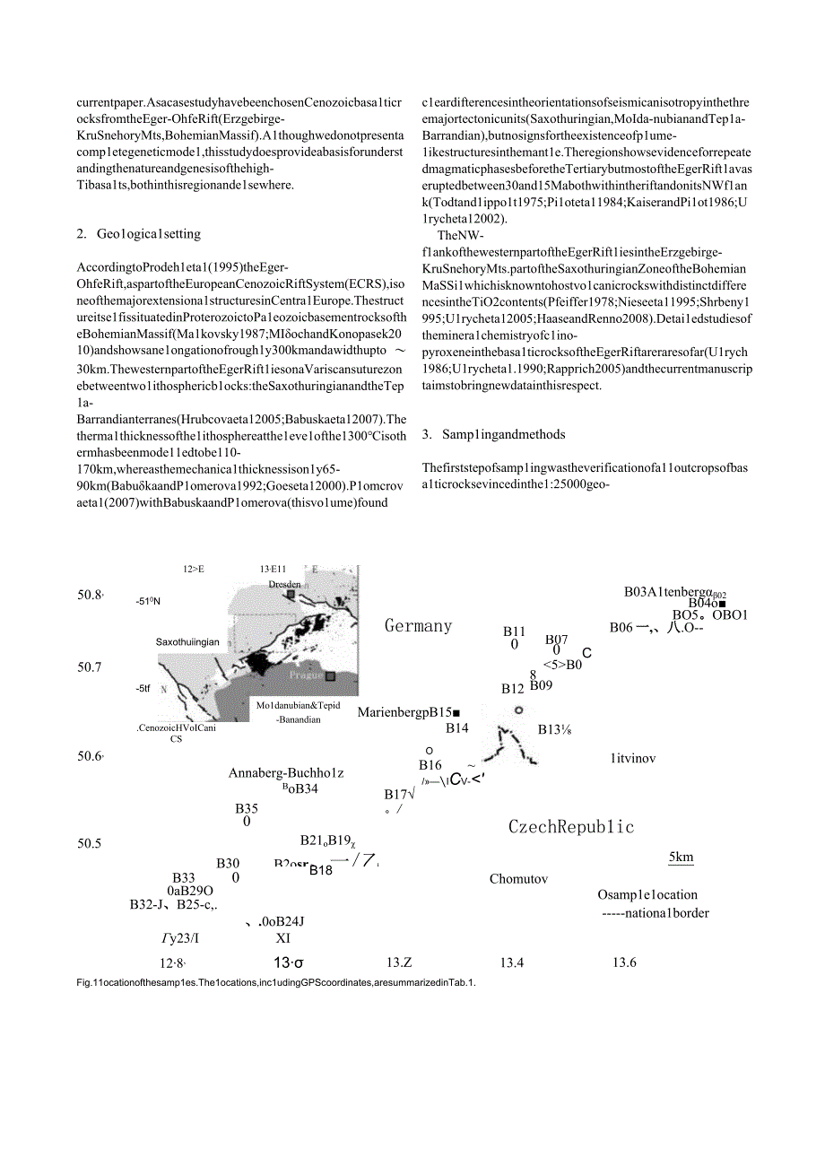 Clinopyroxene from basaltic rocks of the ErzgebirgeKru né hory Mtsimplications for modelling the magmatic plumbing syste.docx_第3页