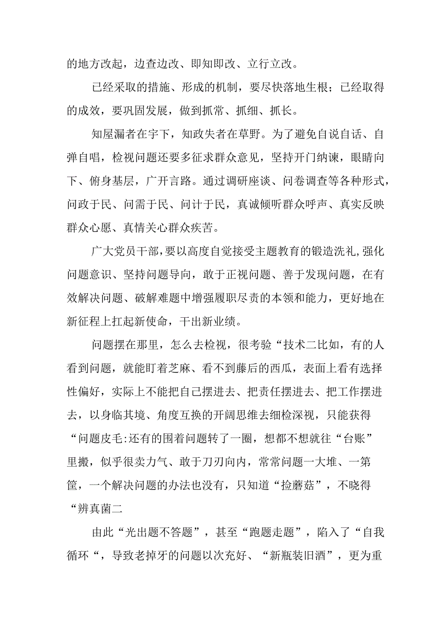 主题教育问题检视心得体会发言深学笃行心得体会发言.docx_第3页