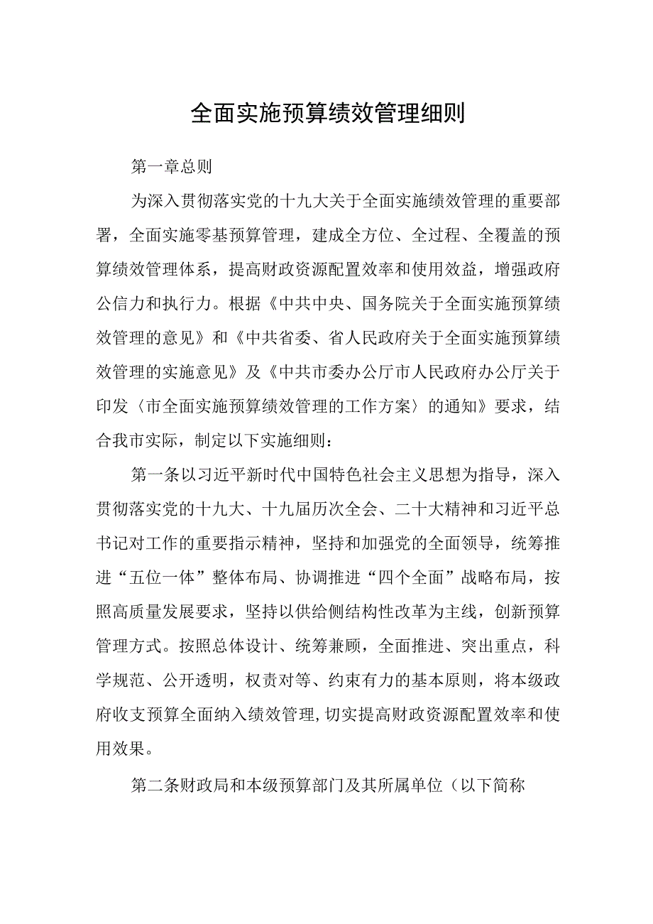 全面实施预算绩效管理细则.docx_第1页