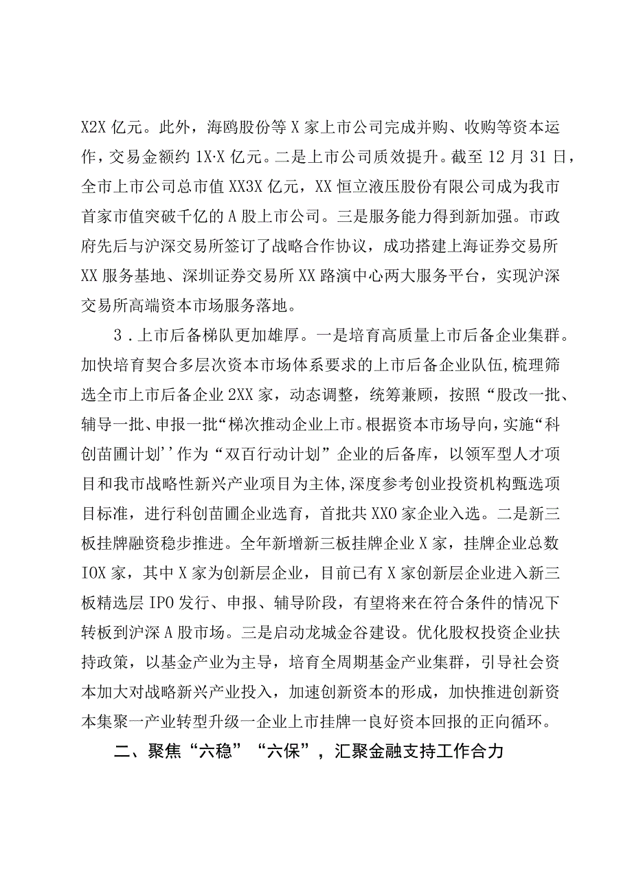 XX市地方金融监管局2023年度工作总结.docx_第2页