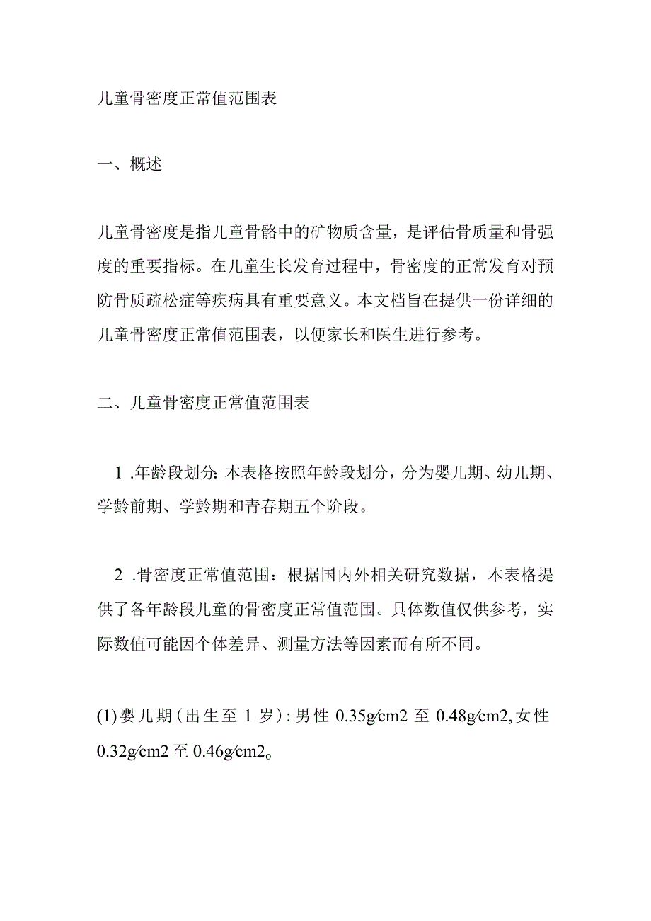 儿童骨密度正常值范围表.docx_第1页