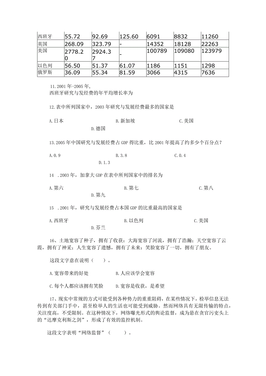 《行政能力测验》公考冲刺训练题019.docx_第3页