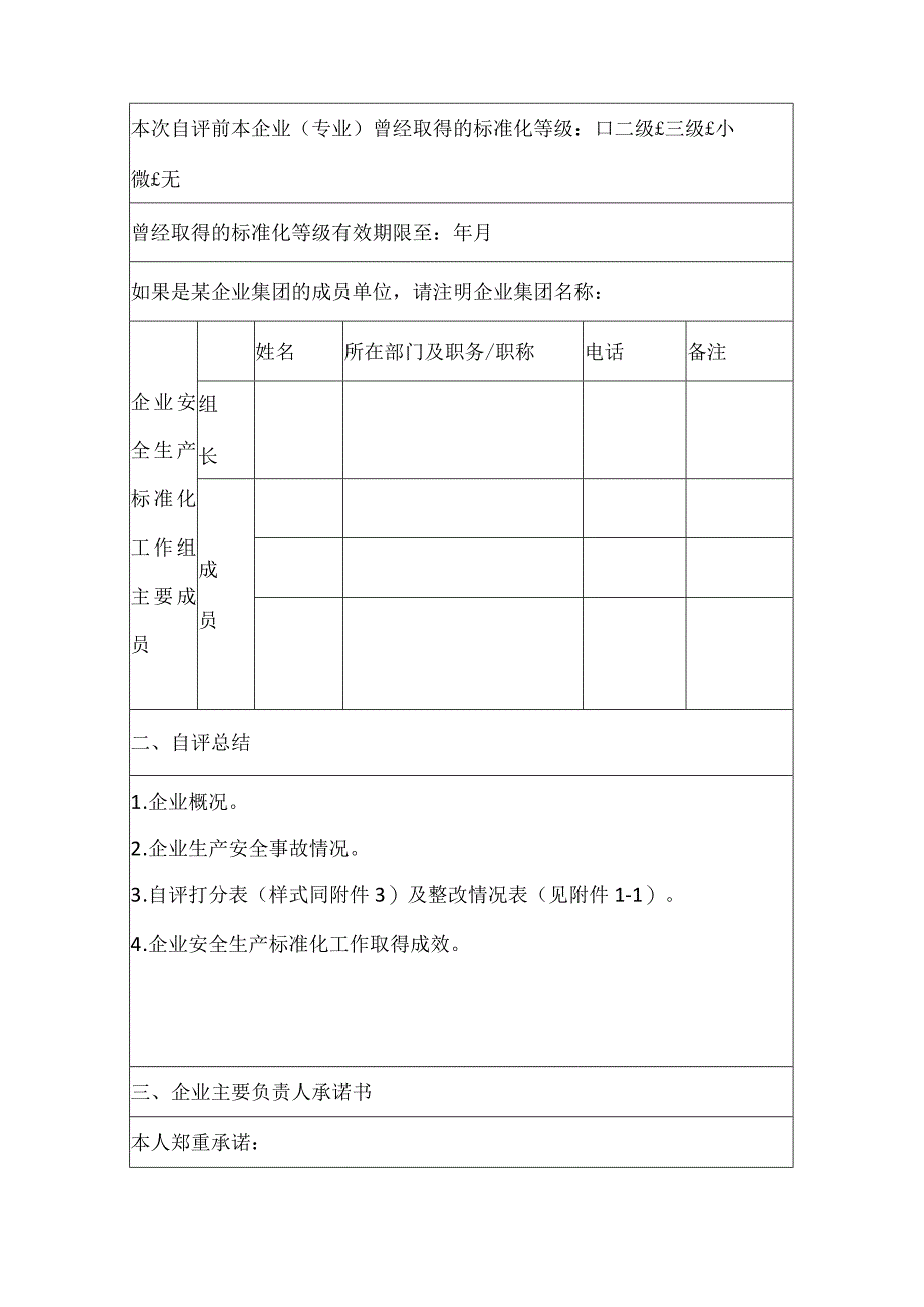 工贸行业小微企业安全生产标准化自评报告.docx_第2页