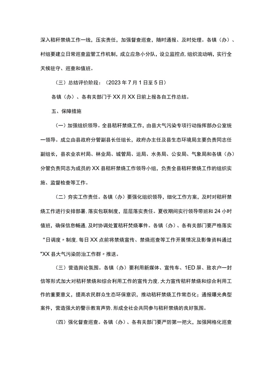 县2023年夏季秸秆禁烧工作方案.docx_第3页