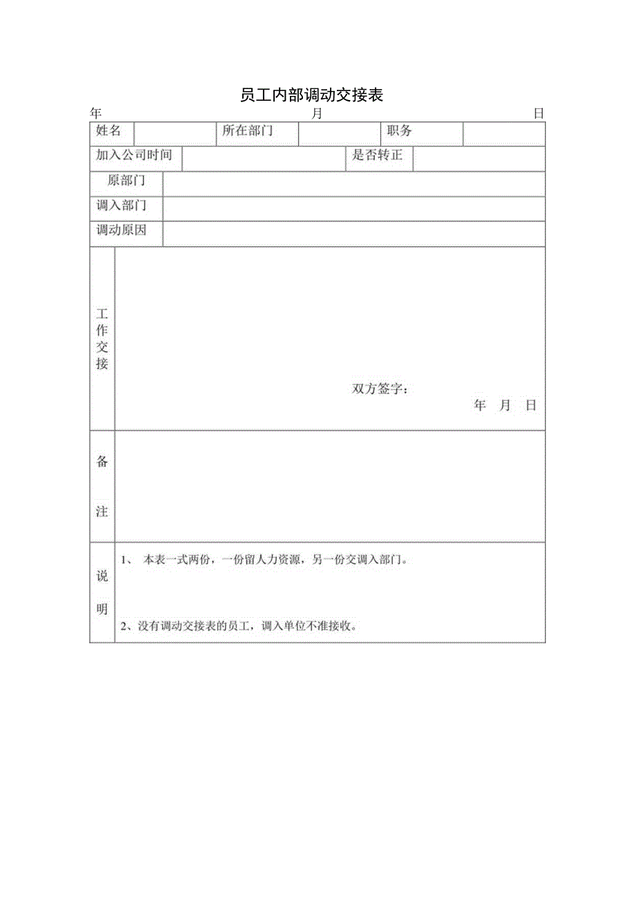 员工调动调动审核02员工内部调动审批表含交接表.docx_第2页