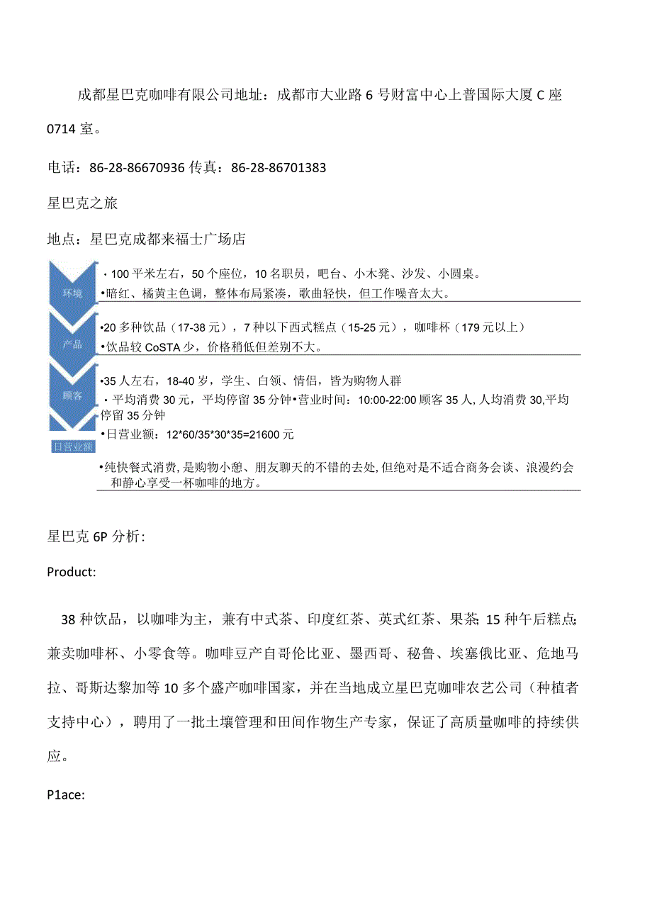 星巴克咖啡市场调查报告_星巴克资料大全.docx_第2页