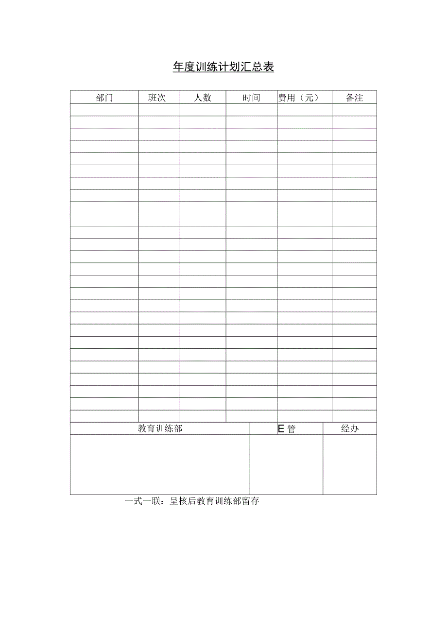 年度训练计划汇总表.docx_第1页