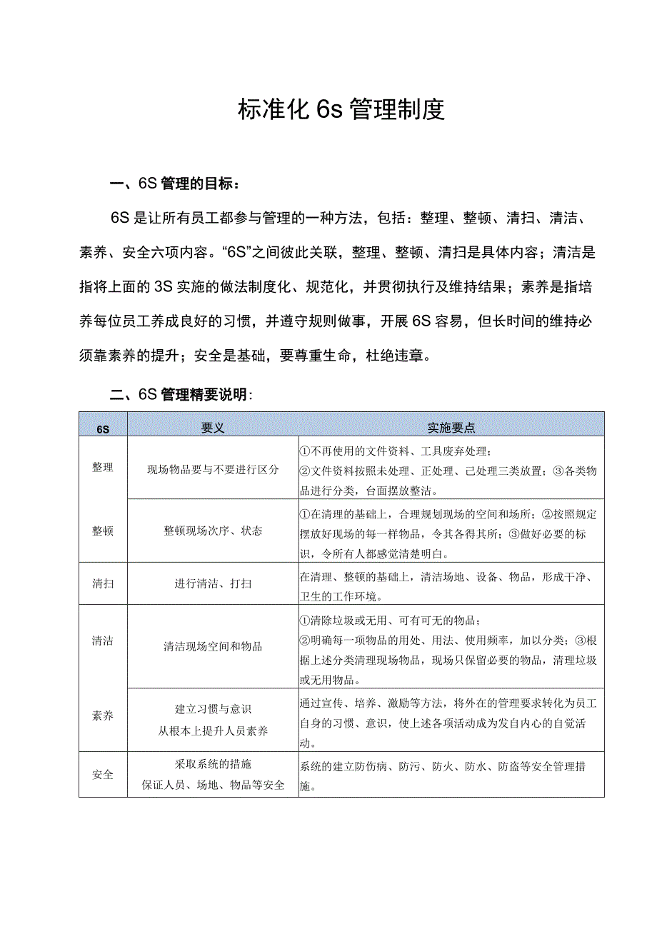 标准化6s管理制度.docx_第1页