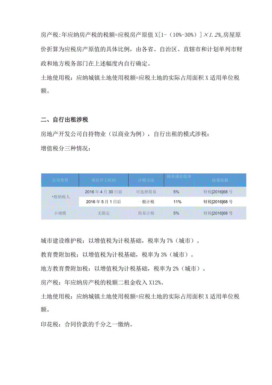 房企自持物业自营出租委管三种模式计税模式分析.docx_第2页