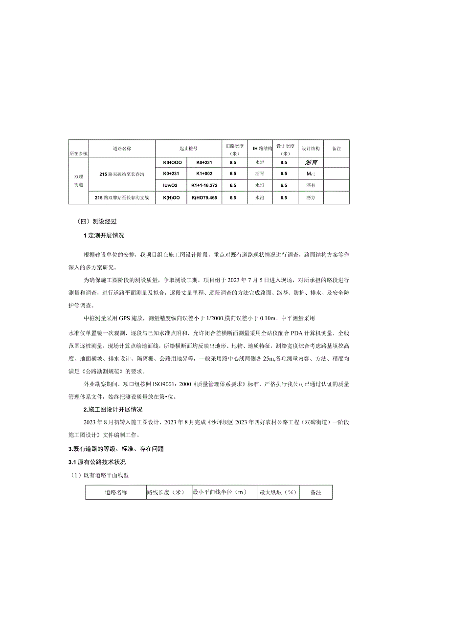 四好农村公路工程双碑街道总说明.docx_第1页