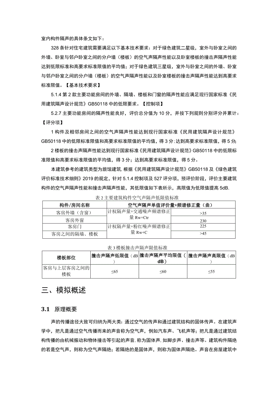 游客服务中心建设项目 6酒店绿色建筑室内构件隔声计算分析报告.docx_第3页