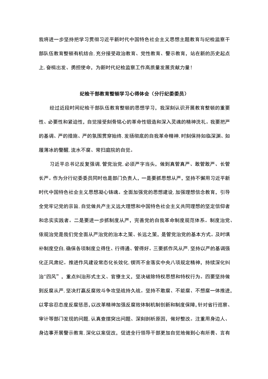 纪检干部教育整顿学习感悟汇编.docx_第3页