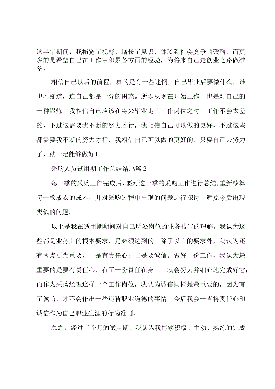 采购人员试用期工作总结结尾4篇.docx_第2页