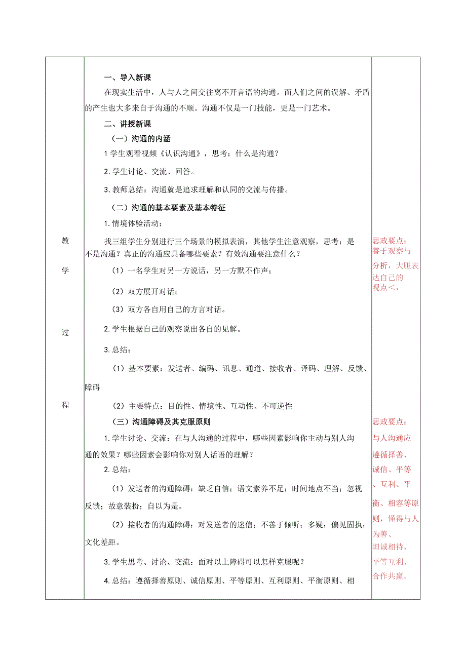 高教社2023周金声沟通与写作1第一章《沟通概述》教学设计.docx_第2页