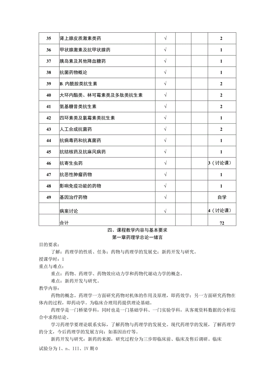 药理学教学大纲临床医学本科.docx_第3页