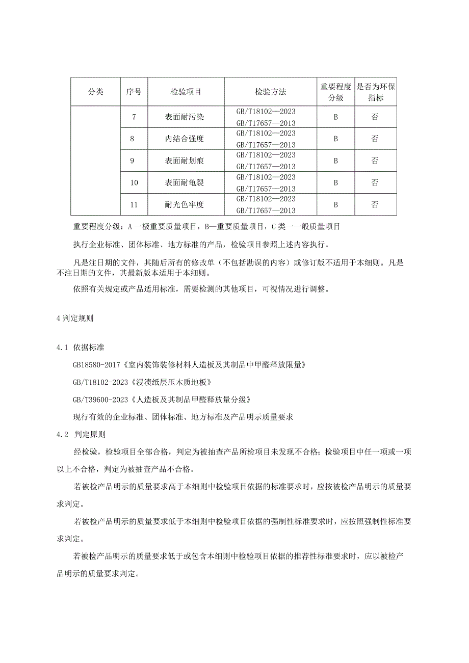 2023年河北省浸渍纸层压木质地板产品质量监督抽查实施细则.docx_第2页