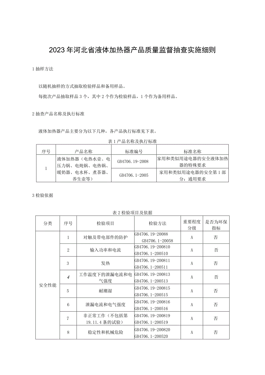 2023年河北省液体加热器产品质量监督抽查实施细则.docx_第1页