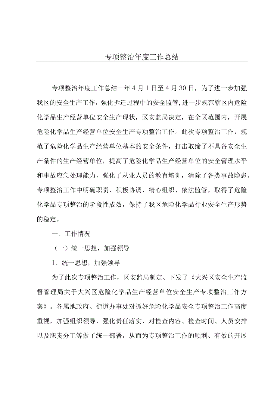 专项整治年度工作总结.docx_第1页