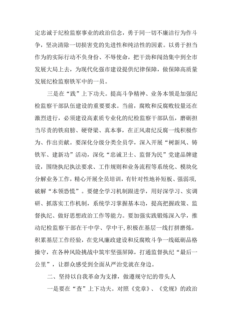 2023年纪检监察干部队伍教育整顿专题学习研讨心得体会发言 四篇.docx_第2页