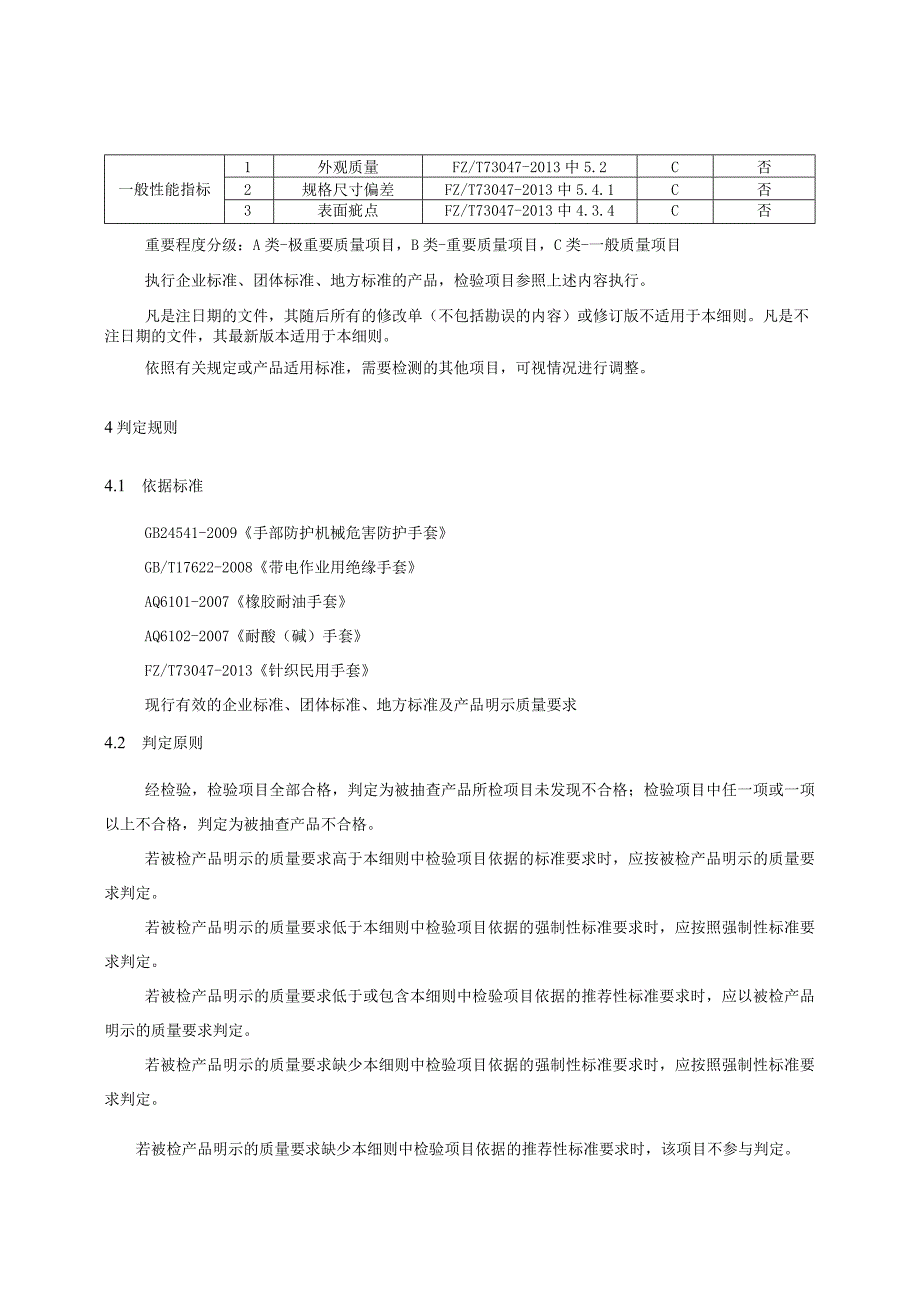 2023年河北省防护手套产品质量监督抽查实施细则.docx_第3页