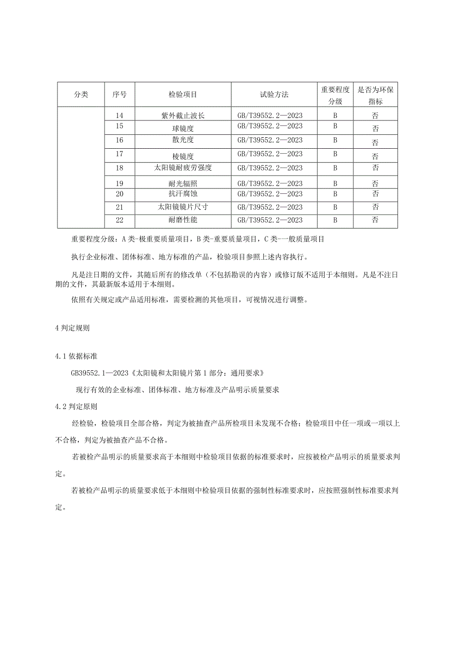 2023年河北省太阳镜产品质量监督抽查实施细则.docx_第2页