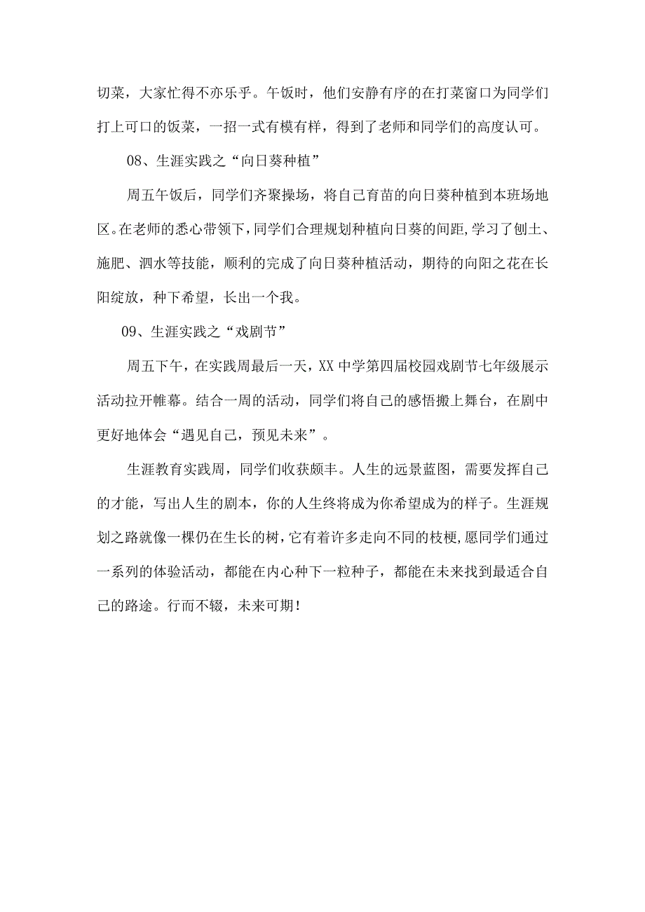 中学生涯教育实践周活动总结.docx_第3页