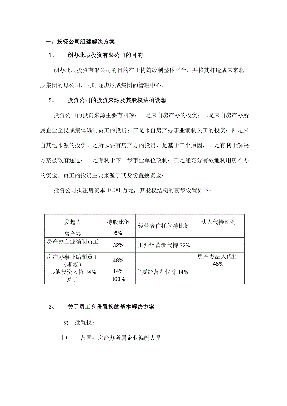 2023年整理北辰投资公司改制组建方案.docx_第3页