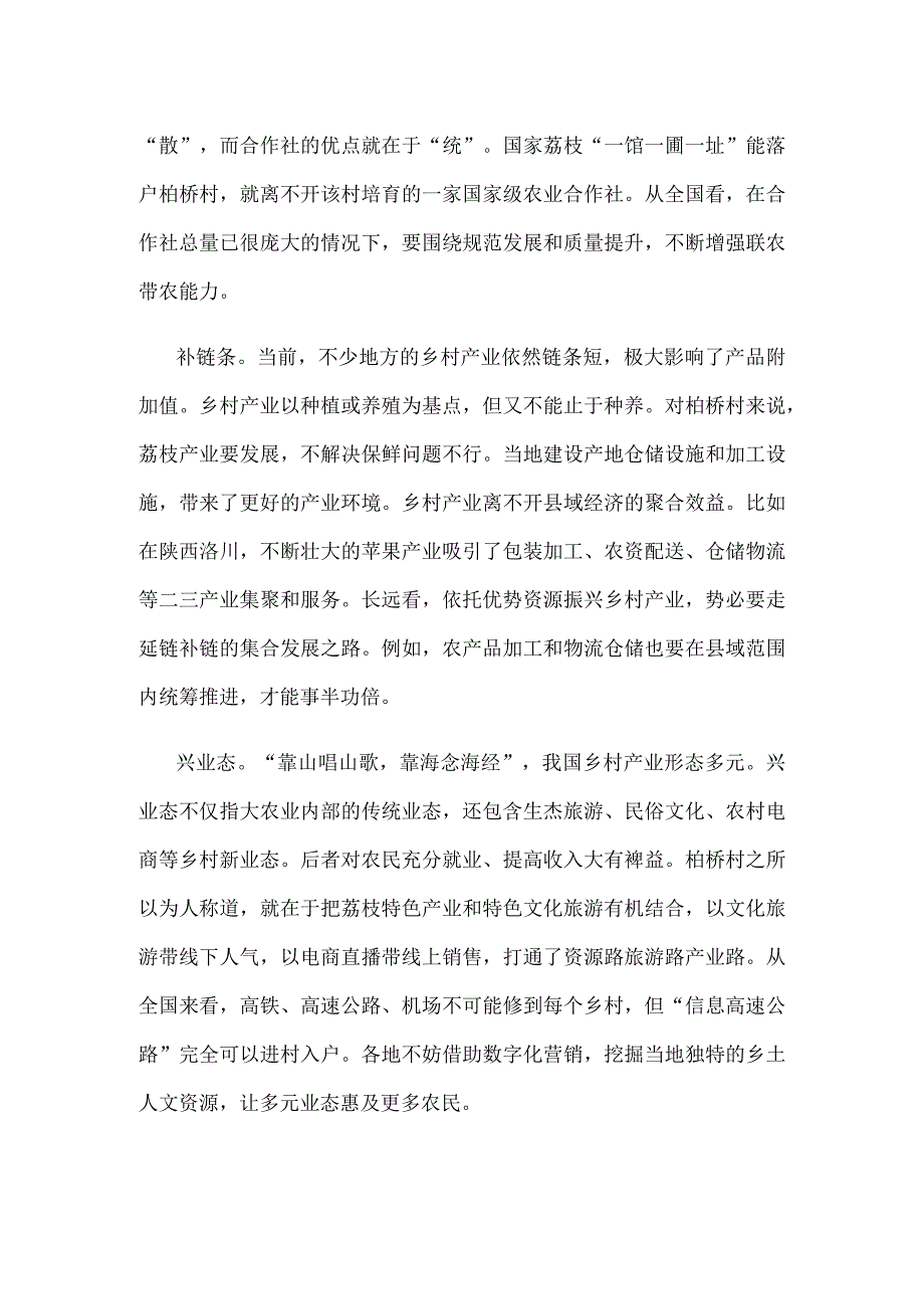 乡村振兴产业链建设心得体会.docx_第2页