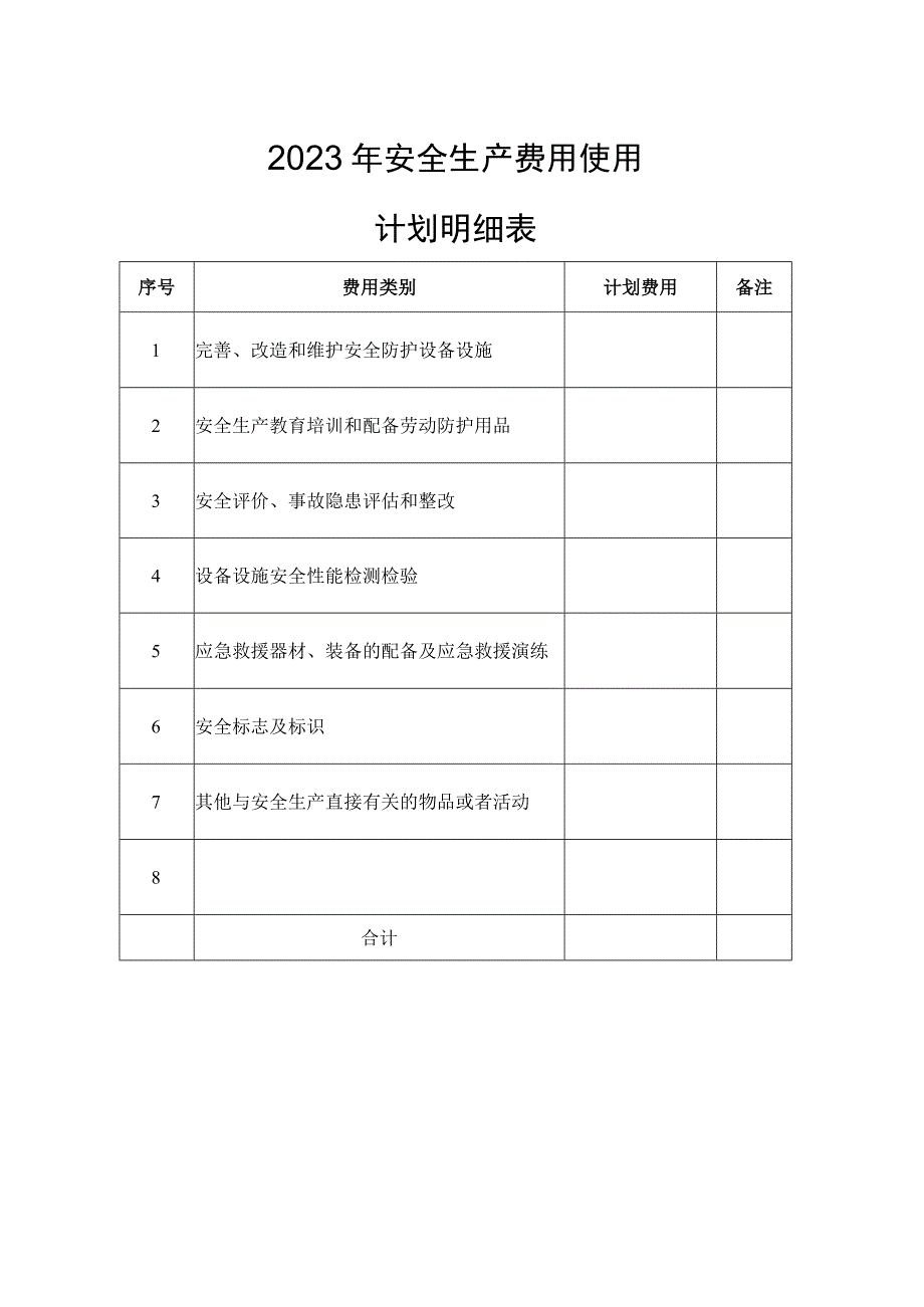 安全生产费用提取计划.docx_第3页