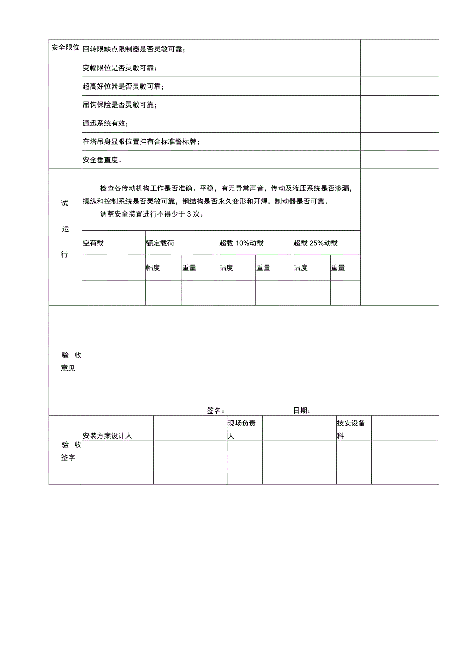 塔式起重机安装完毕验收表.docx_第2页