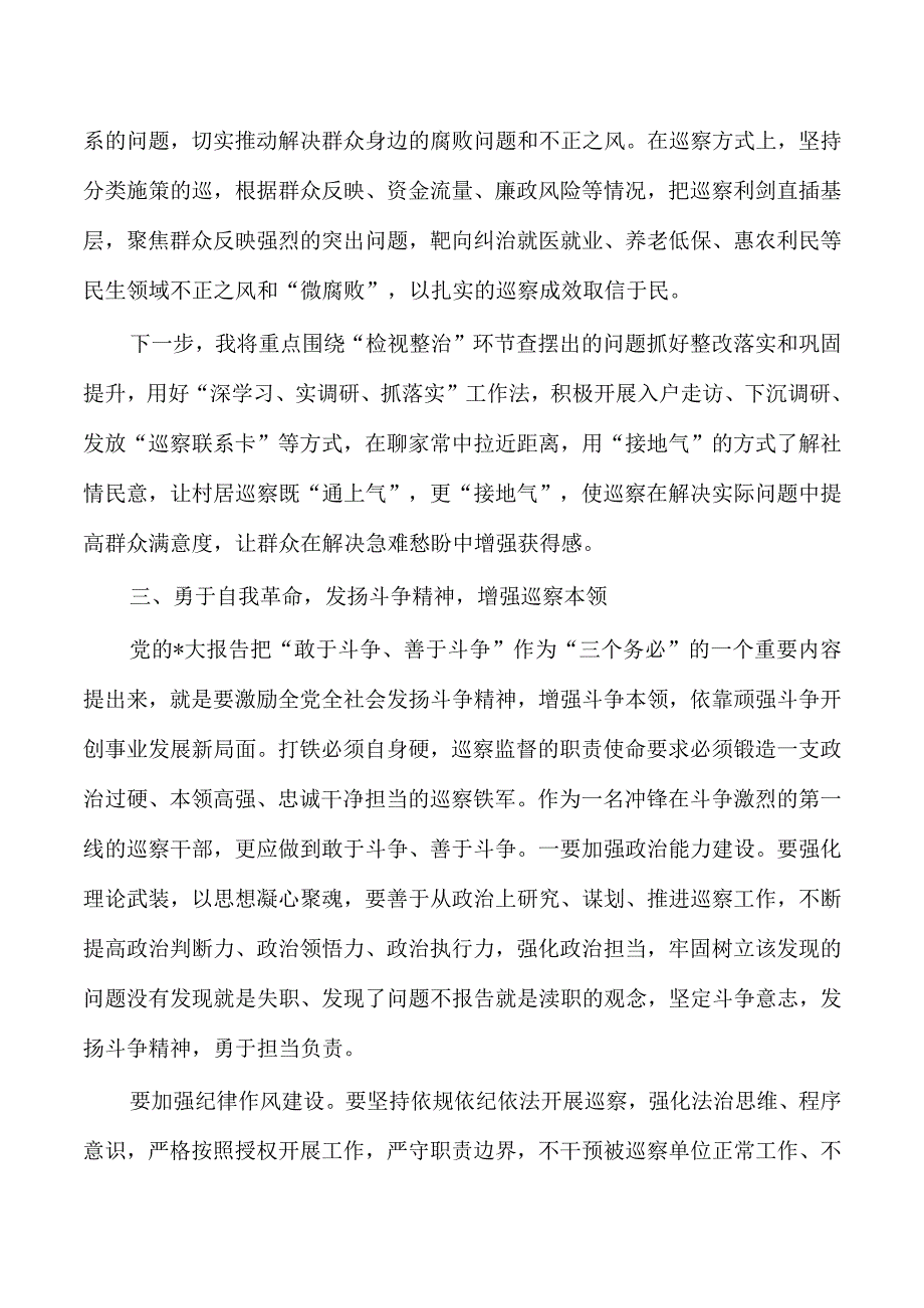 巡察整顿研讨交流发言.docx_第3页