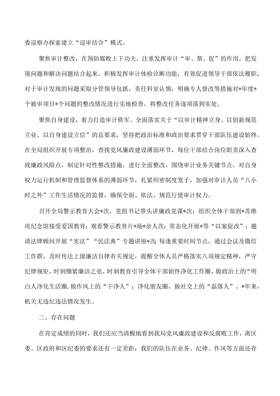 审计从严治党协调汇报总结.docx_第2页