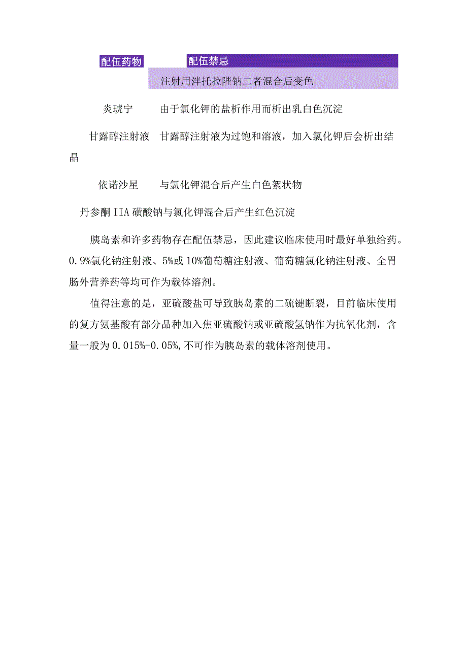 维生素 C胰岛素药物作用及维生素C和氯化钾明确配伍禁忌.docx_第3页