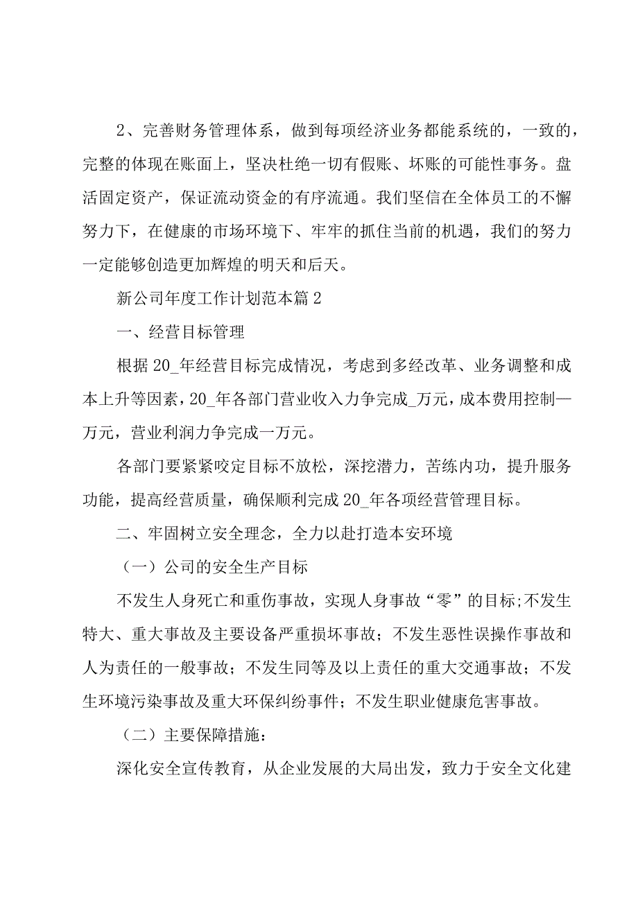 新公司年度工作计划范本.docx_第2页