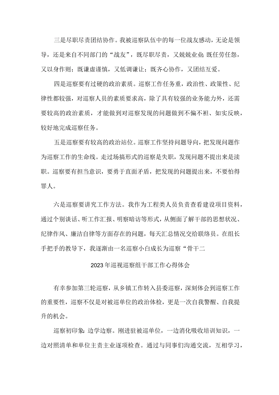 新区2023年纪检巡察组巡检工作个人心得体会 合计9份_001.docx_第3页