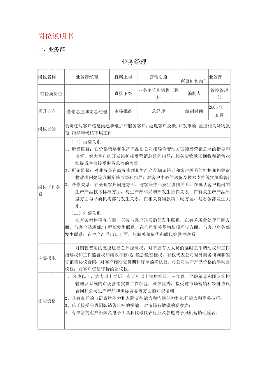 第三方物流实务岗位职责与岗位说明书_002.docx_第3页