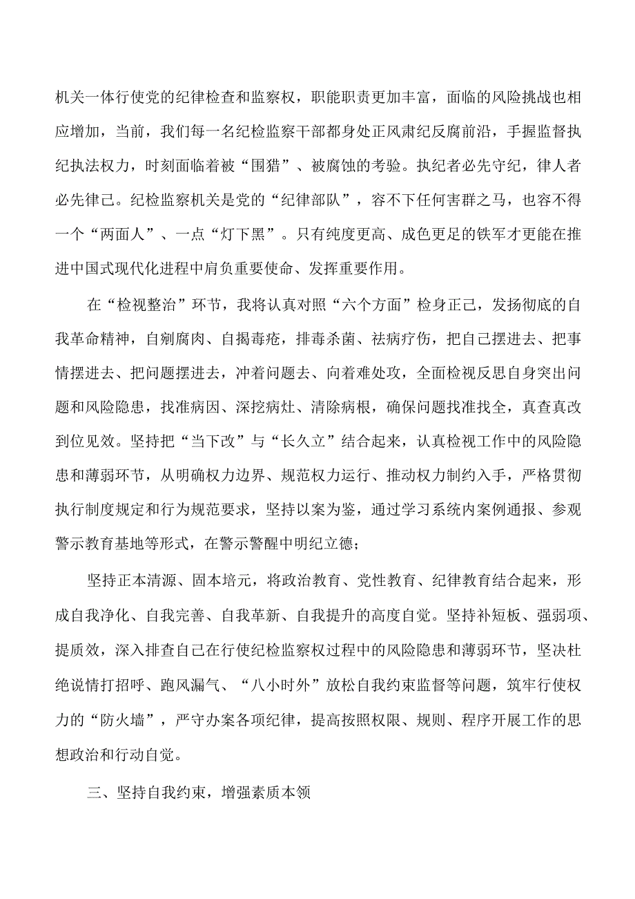 纪检整顿交流研讨发言体会.docx_第3页