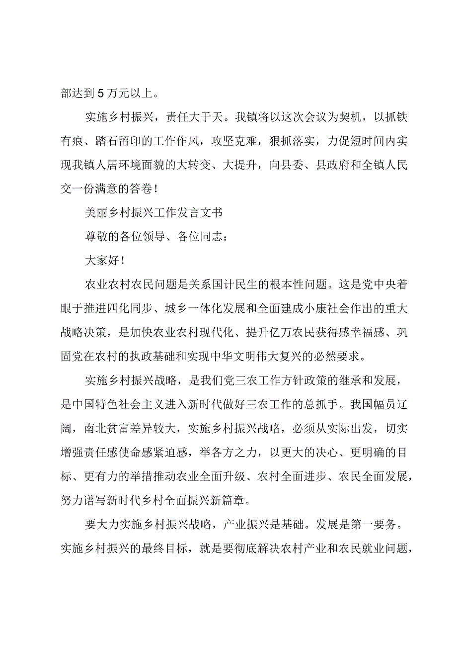 美丽乡村振兴工作发言文书.docx_第3页