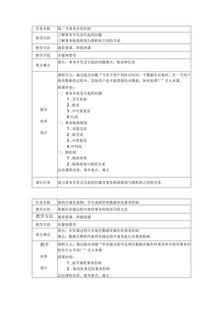 MySQL数据库实用教程（附微课）教案09 事务.docx_第3页