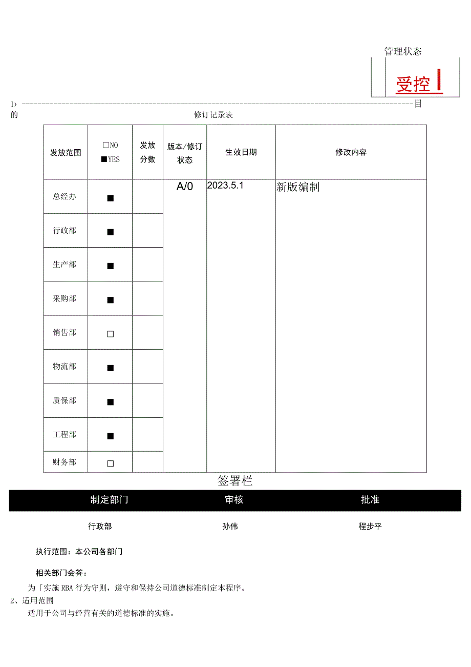 RBA-SP-42 商业道德管理程序.docx_第1页