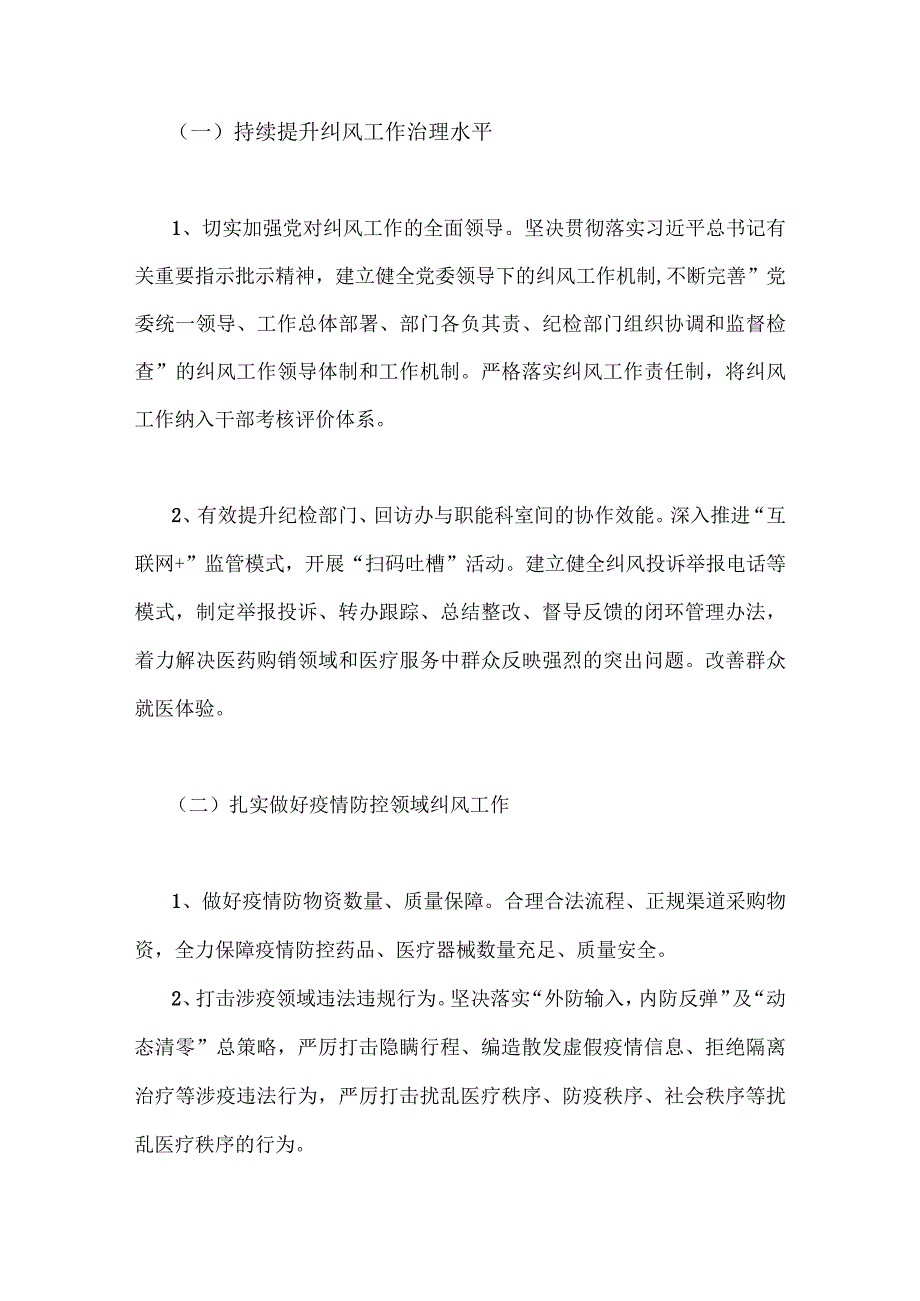 两套稿：2023年医药购销领域腐败问题集中整治工作实施方案.docx_第2页