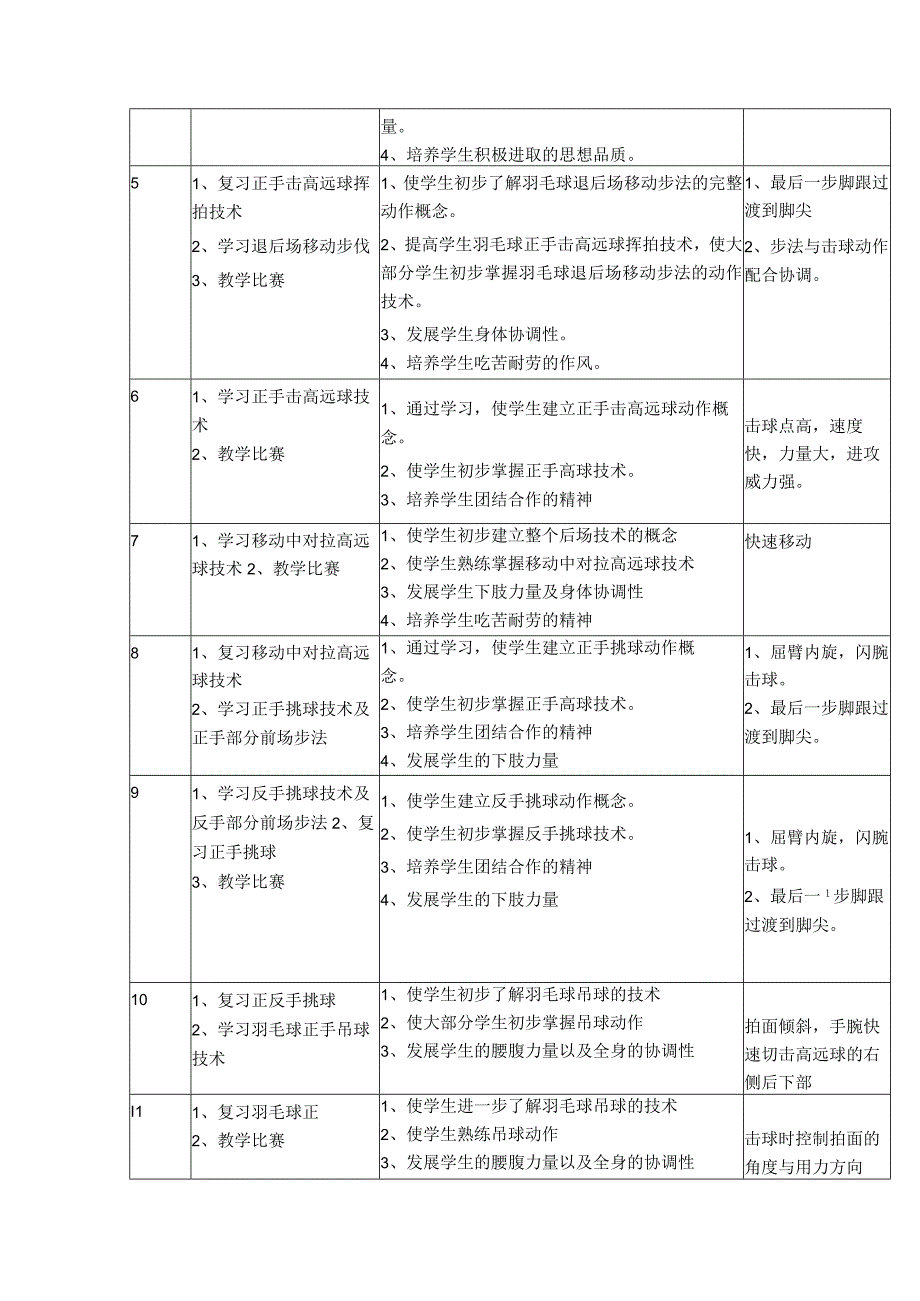 体育与健康《羽毛球》大单元教学计划.docx_第2页