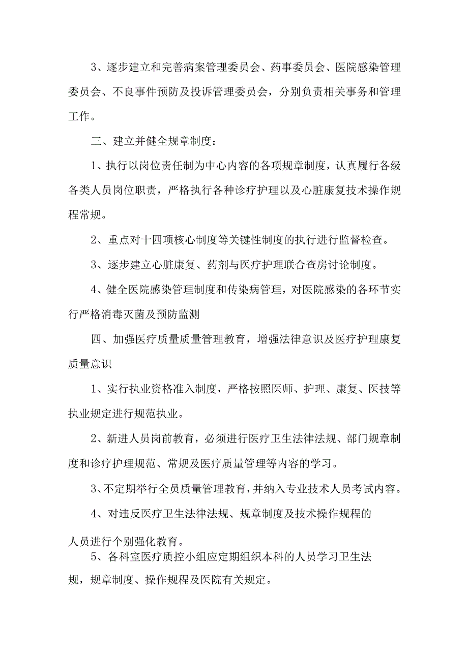 医疗质量管理委员会年度工作计划、总结.docx_第2页