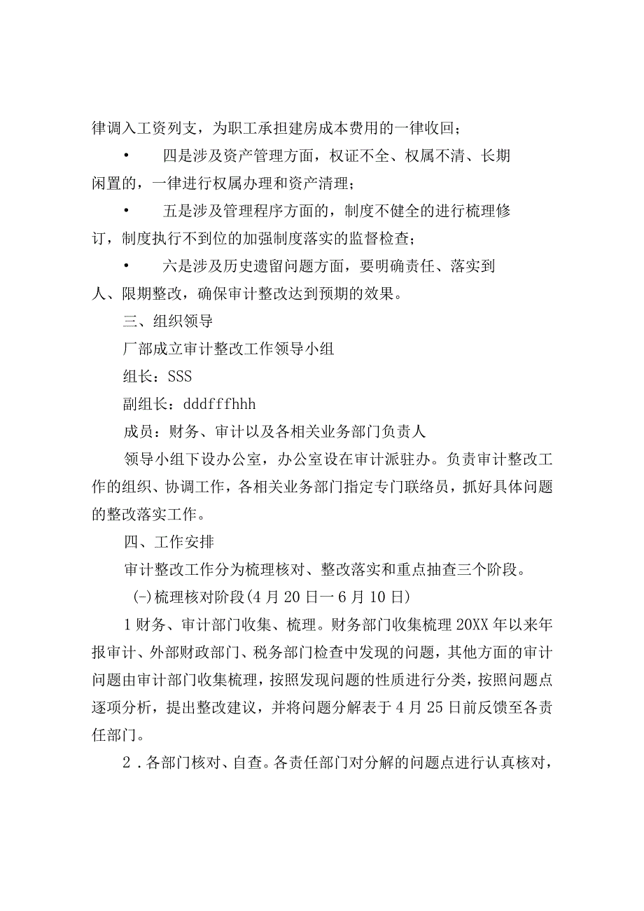 某公司审计整改工作实施方案.docx_第2页