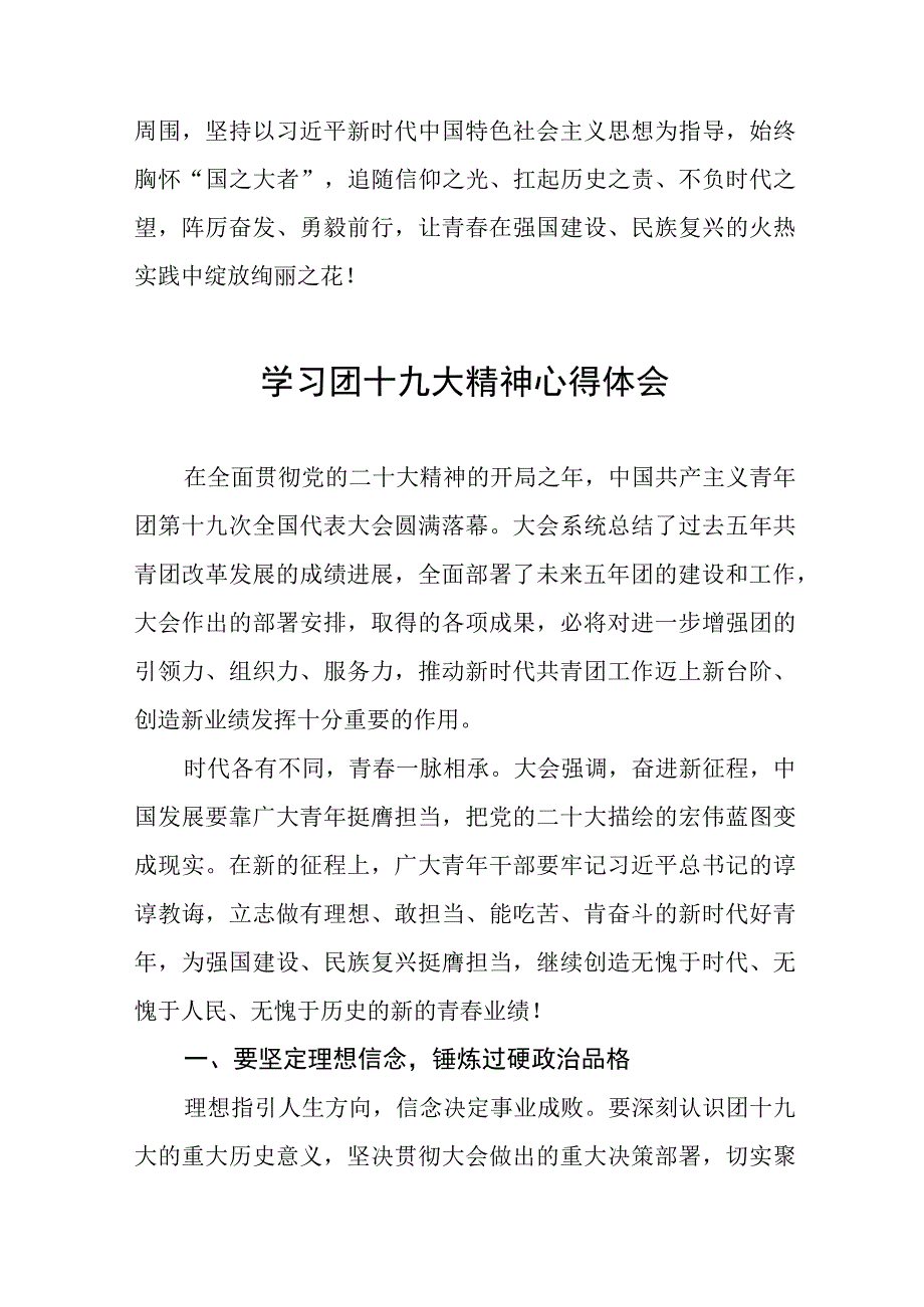 学习贯彻团十九大精神心得体会十一篇.docx_第3页