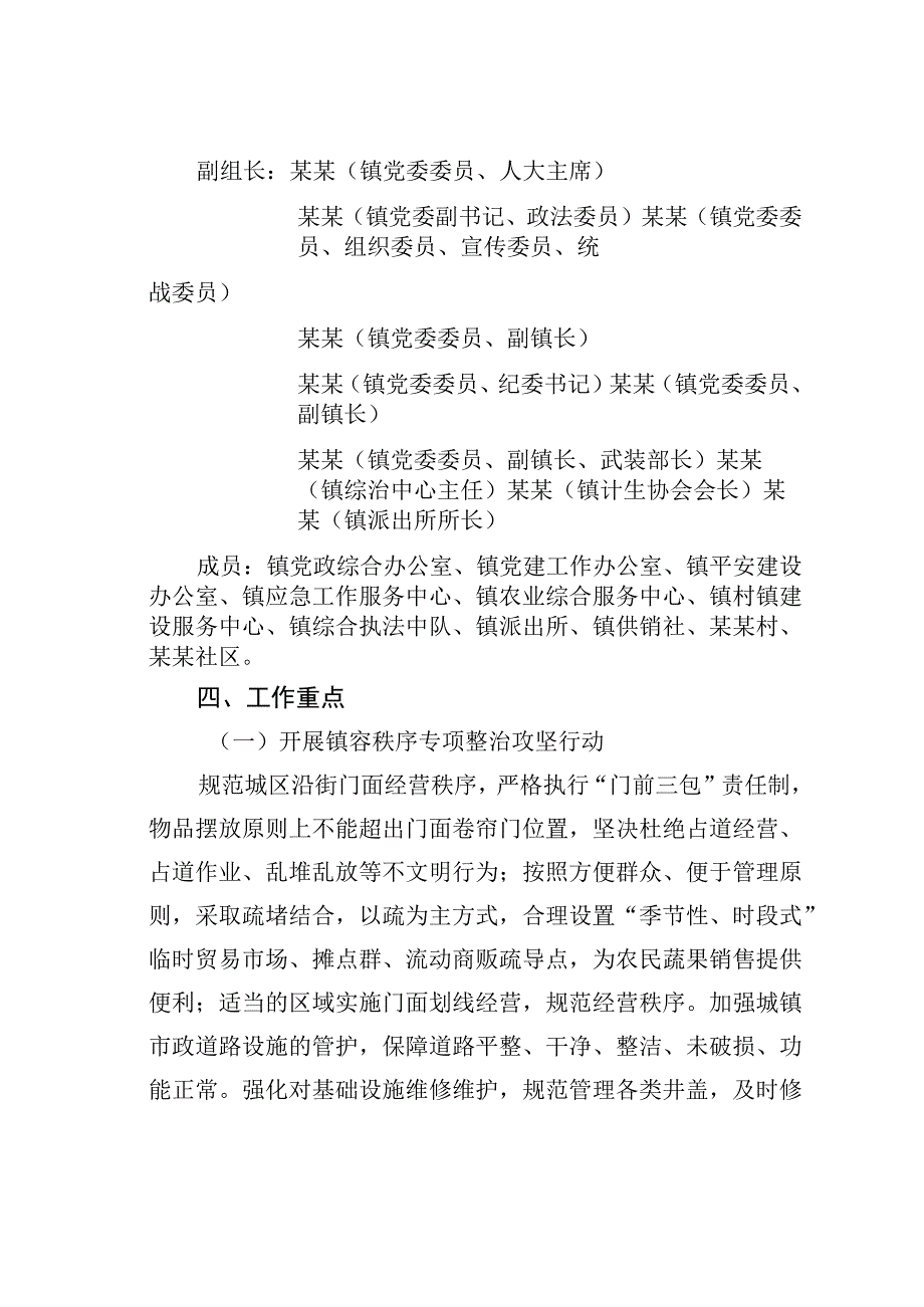 某某镇城镇精细化管理提升专项整治攻坚工作方案.docx_第2页